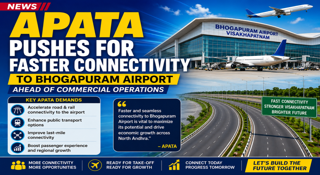 APATA seeks fast-track connectivity to Bhogapuram airport