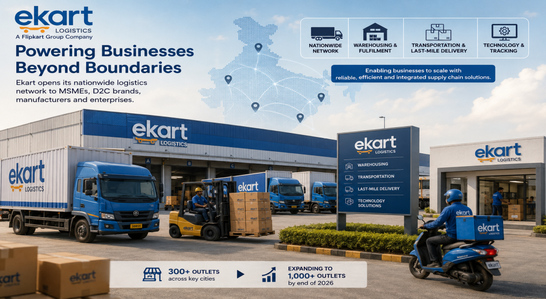 Flipkart Opens Ekart's Logistics Network to Third-Party Businesses, Targets India's Expanding B2B Supply Chain Market