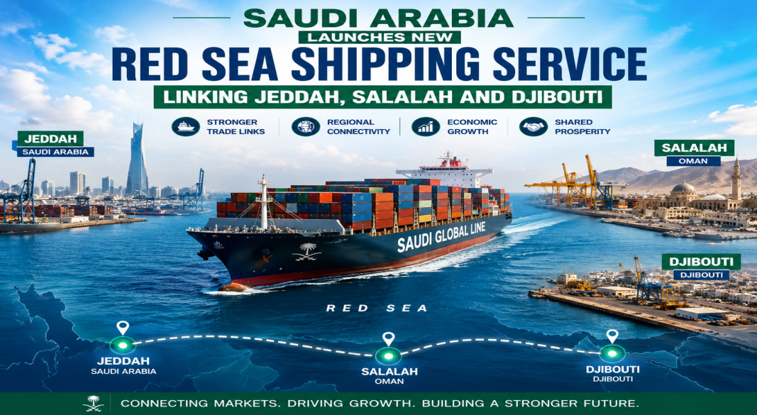 Saudi Arabia Launches New Red Sea Shipping Service Linking Jeddah, Salalah and Djibouti