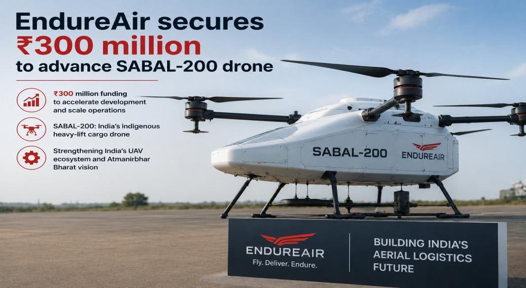 EndureAir Lands $3.6 Million Government Backing for Heavy-Lift Logistics Drone